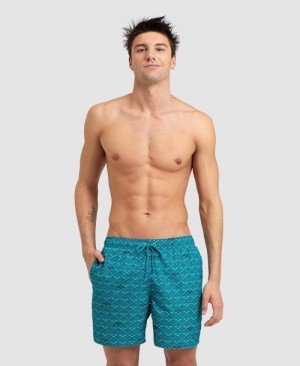 Arena Allover Beach Boxer Green | 986752-SKA