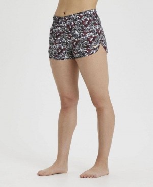 Arena Allover Beach Short Burgundy Multicolor | 053291-YGQ