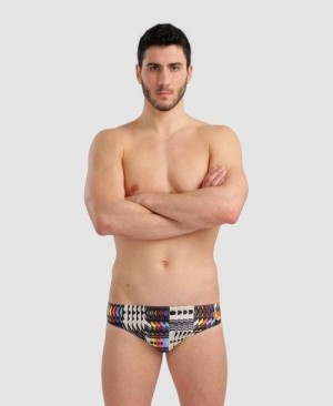 Arena Allover Brief Black / Multicolor | 319627-JXN