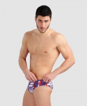 Arena Allover Brief Red Multicolor | 532198-WLH