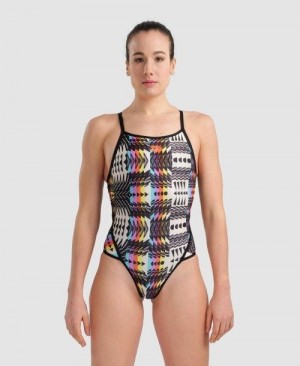 Arena Allover Super Fly Back One Piece Black / Multicolor | 415867-FGN