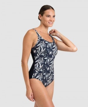 Arena Bodylift Francy Wing Back One Piece Black / White Multicolor | 576849-STX