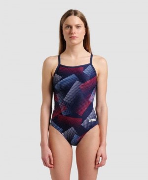 Arena Halftone Lightdrop Back One Piece Multicolor | 729346-WXG