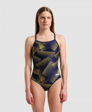 Arena Halftone Lightdrop Back One Piece Multicolor | 614203-RNJ