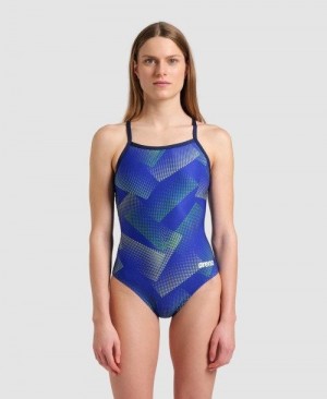 Arena Halftone Lightdrop Back One Piece Multicolor | 504189-AGS