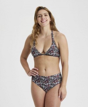 Arena Halterneck Bikini Multiprints Burgundy Multicolor | 402953-WGI