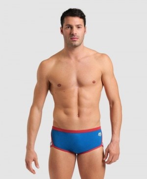 Arena Icons Solid Low Waist Short Blue / Red | 026415-DWB