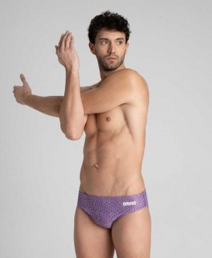 Arena Kikko Brief Black / Multicolor Purple | 470315-VZJ