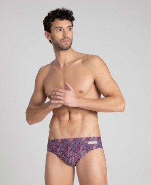 Arena Kikko Brief Navy / Multicolor Red | 867920-WBF