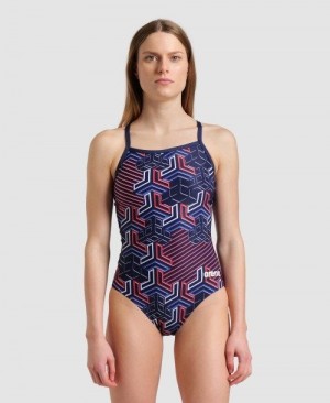 Arena Kikko Pro Light Drop Back One Piece Navy | 015369-FZG