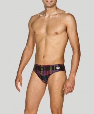 Arena Mixed Stripes Brief - Maxlife Black / Multicolor | 690384-JFZ