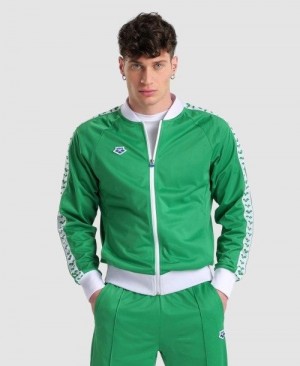 Arena Relax Iv Team Full-zip Jacket Green / White / Green | 675901-LCO