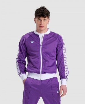 Arena Relax Iv Team Full-zip Jacket Purple / White / Purple | 456291-POL