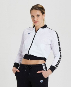 Arena Relax Iv Team Full-zip Jacket White / Black / Silver | 402973-OFV