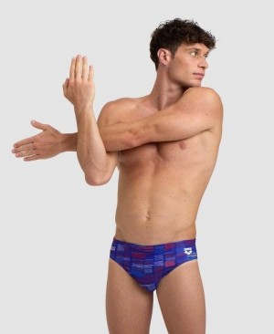 Arena Slow Motion Brief Blue Multicolor | 084963-LMU