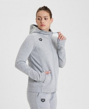 Arena Team Hooded Jacket Panel Grey | 830721-CNF