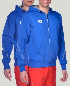 Arena Team Line Hooded Jacket Royal | 589037-EGP