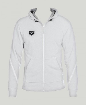 Arena Team Line Hooded Jacket White | 483519-GQB