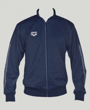 Arena Team Line Knitted Poly Jacket Navy | 431786-NSK