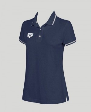 Arena Team Line Short Sleeve Polo Navy | 507846-KBN