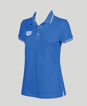 Arena Team Line Short Sleeve Polo Royal | 207318-EOK