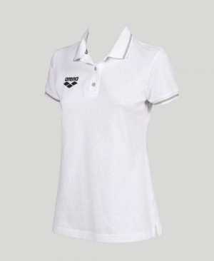 Arena Team Line Short Sleeve Polo White | 839416-KSC