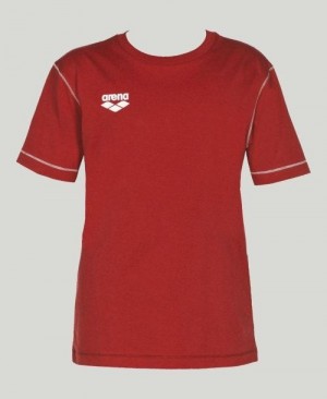 Arena Team Line Short Sleeve Tee Red | 789405-HBR