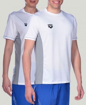 Arena Team Line Tech Short Sleeve Tee White | 152980-JXS