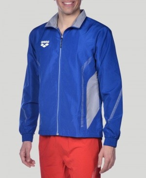 Arena Team Line Warm-up Jacket Royal / Grey | 967128-OAB