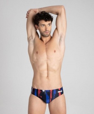 Arena Team Painted Stripes Brief Black / Multicolor White | 893061-GSC