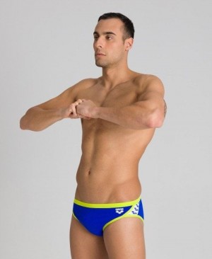 Arena Team Stripe Brief Blue / Green | 964725-UOI