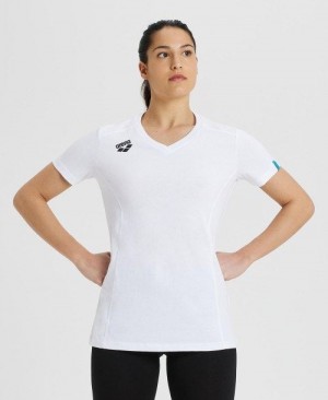 Arena Team T-shirt Panel White | 834961-KYD