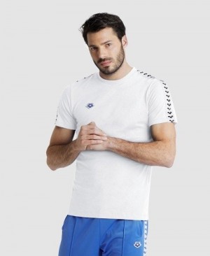 Arena Team Us T-shirt White / White / Black | 106879-LSQ