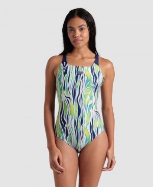 Arena Zebra Stripes Swim Pro Back Swimsuit Multicolor | 431592-BKD