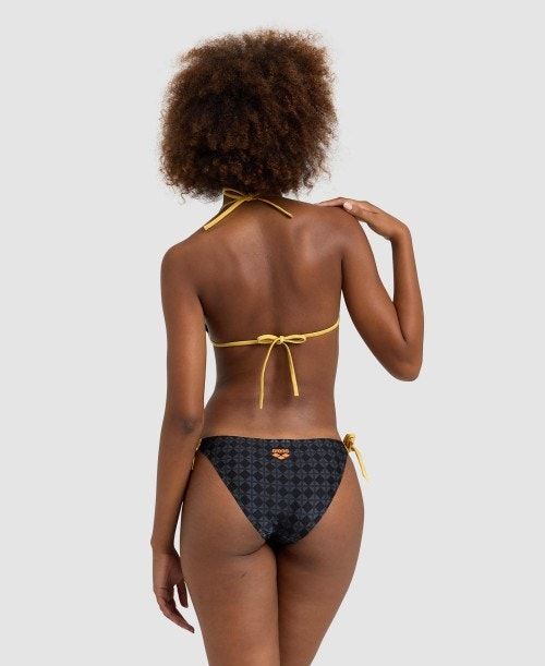 Arena 50th Anniversary Bikini Triangle Black Multicolor / Gold | 145692-OHD