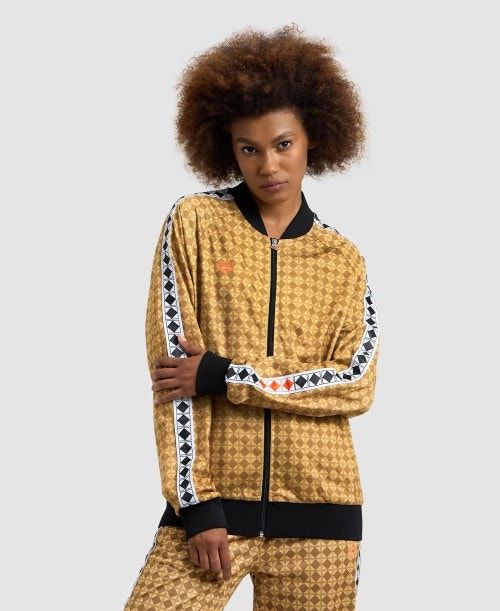 Arena 50th Anniversary Gold Relax Iv Jacket Gold Multicolor / Black / White | 602854-AIP