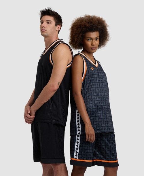 Arena 50th Anniversary Reversible Mesh Tank Top Black / Black Multicolor / White / Black | 425831-UPC