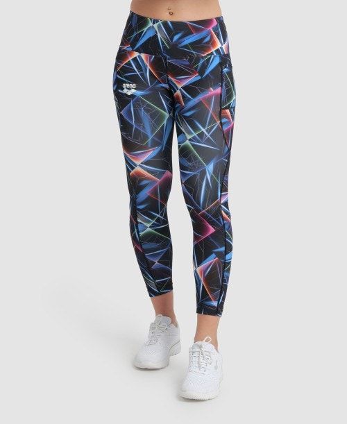 Arena Allover 7/8 Panel Tight Black / Multicolor | 843176-OAX