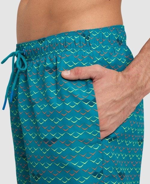 Arena Allover Beach Boxer Green | 986752-SKA