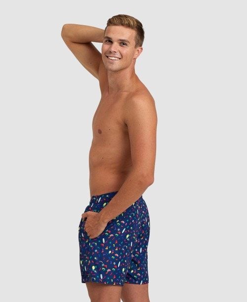 Arena Allover Beach Boxer Navy / Multicolor | 984612-NMG