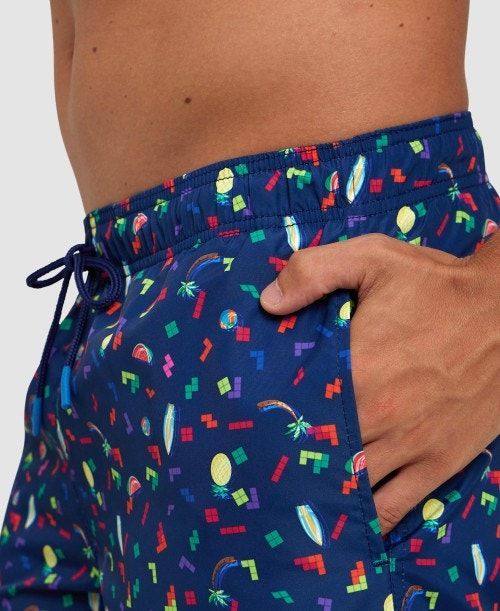 Arena Allover Beach Boxer Navy / Multicolor | 984612-NMG