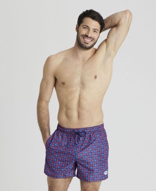 Arena Allover Beach Short Royal Multicolor | 264930-WQE