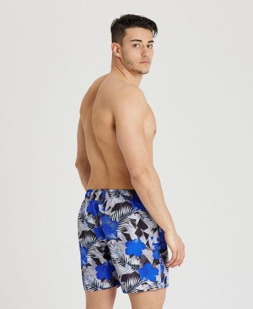 Arena Allover Print Beach Boxer Blue Multicolor | 708962-KGA