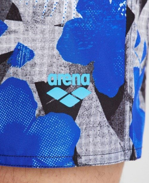 Arena Allover Print Beach Boxer Blue Multicolor | 708962-KGA