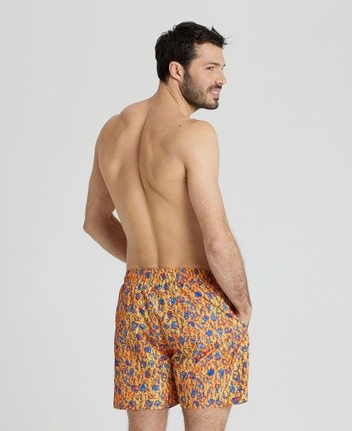 Arena Allover Print Beach Boxer Multicolor | 513782-HIZ