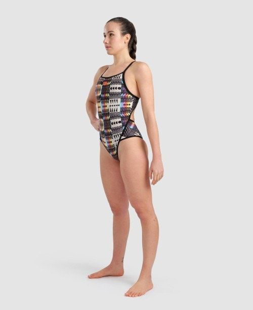 Arena Allover Super Fly Back One Piece Black / Multicolor | 415867-FGN