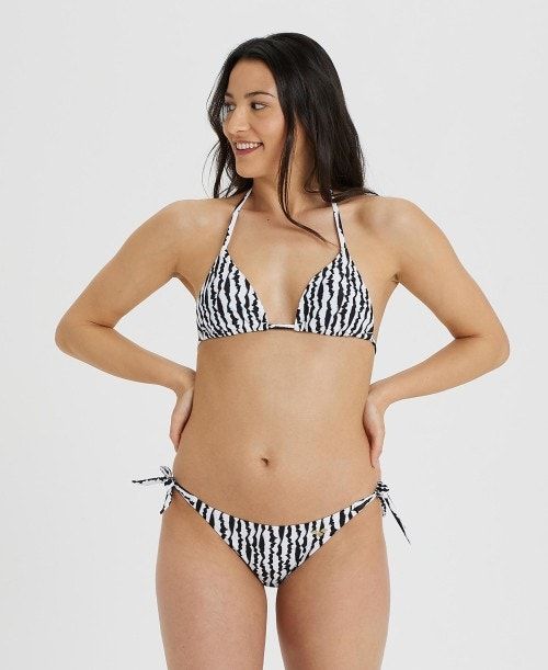 Arena Allover Triangle Bikini Black Multicolor | 273180-TFM