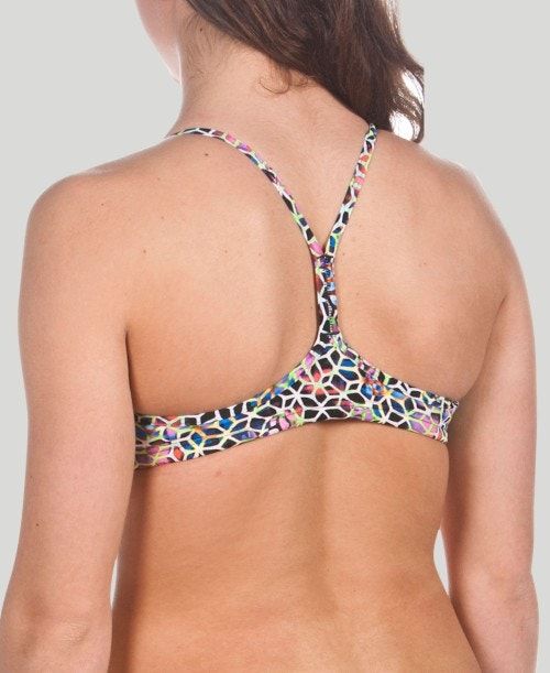 Arena Be Top (Bandeau Top) Black Multicolor / Yellow | 317689-PDV