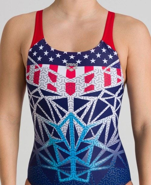 Arena Bishamon Usa Swim Pro Back One Piece Multicolor | 182375-LOE