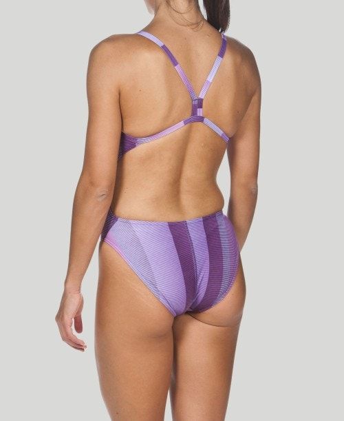 Arena Blended Stripe Challenge Back - Maxlife Purple | 345928-TXK